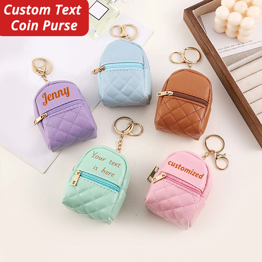 Personalized Engraved Gift - محفظة نقود صغيرة مخصصة بالاسم، سلسلة