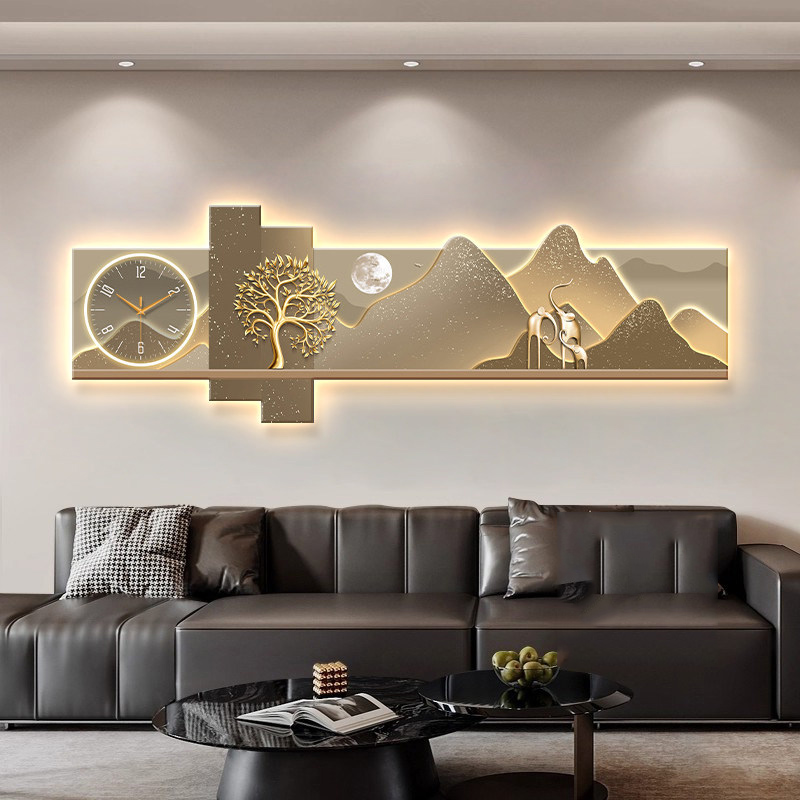 ساعة حائط فنية كبيرة الحجم فاخ - مراجعة Luxury Lifestyle Homes وسعره