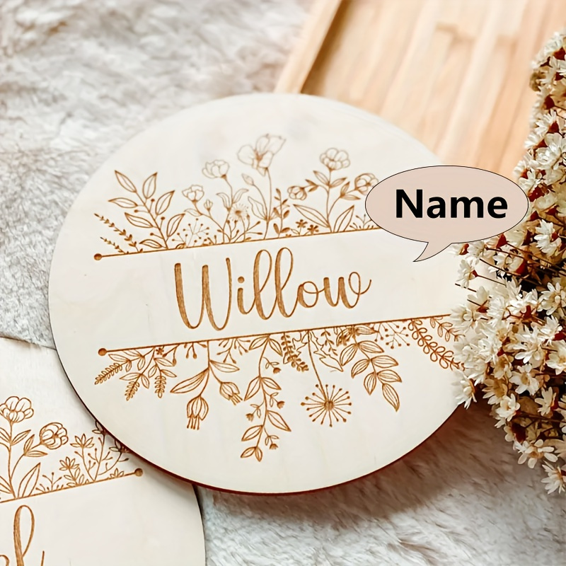 لوحة اسم محفورة بالزهور مخصصة، - مراجعة Personalized Engraved Gift وسعره