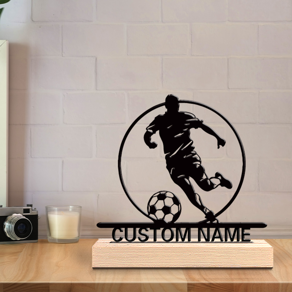 تمثال معدني مخصص للاعب كرة قدم - مراجعة Personalized Engraved Gift وسعره
